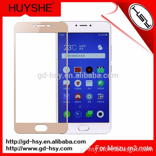 HUYSHE cell phone anti-expolsion screen for Meizu M3 Note 2.5D full cover guard tempered glass protector